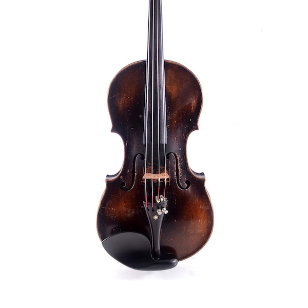 Old Vintage German Made 4/4 Master Violin STAINER + Antique Wooden Case & Bow - VIDEO