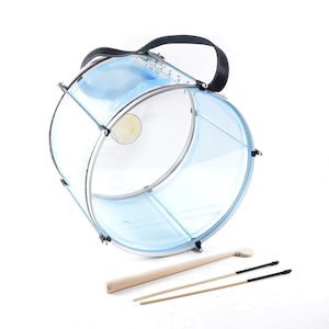 Brand new transparent  16&quot; Drum -Tupan ~Percussion Davul, Dhol -100% Hand Made, Unique Craftsmanship -Excellent Sound -TOP PROMOTIONAL PRICE