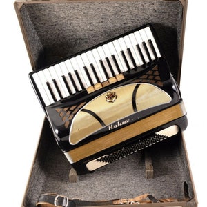 Hohner Lucia III 96 basse, 8 rég. - Accordéon allemand de qualité supérieure + étui rigide et sangles d'origine ~ Musette - Vidéo