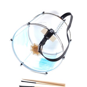 Brand new transparent  18&quot; Drum -Tupan ~Percussion Davul, Dhol -100% Hand Made, Unique Craftsmanship -Excellent Sound -TOP PROMOTIONAL PRICE