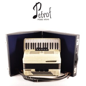 Rare German TOP Quality Accordion Weltmeister Unisella - 80 bass, 8 switches + Original Hard Case & Shoulder Straps - Video