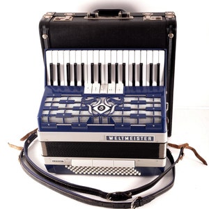 German Made Rare Top Accordion Weltmeister Cordal 80 bass+Case&Straps~Excellent Condition~Fisarmonica~Akkordeon~Accordian
