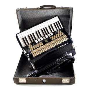 Top German Made LMM Accordion Hohner Verdi II N - 96 bass, 10 reg./Master switch+Original Hard Case&Brand New Leather Shoulder Straps~VIDEO