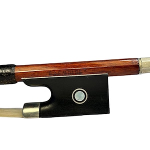 Vintage Violin Bow Stamped &quot;E. Lemaire&quot; – 4/4 French Bow, Pernambuco, Nickel Mounted, 74.5 cm., 58 g. -Free Worldwide Shipping-Youtube VIDEO