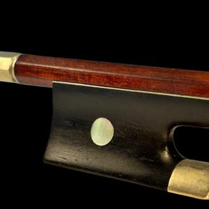 Vintage Violin Bow Stamped &quot;Arthur Thoma&quot; + Case – Pernambuco, 4/4, 61 g. - German Craftsmanship - Free Worldwide Shipping - Youtube VIDEO