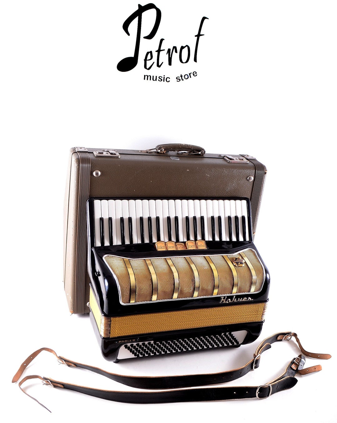 Rare Vintage Top German Made Accordion Hohner Pirola III 120 Etsy