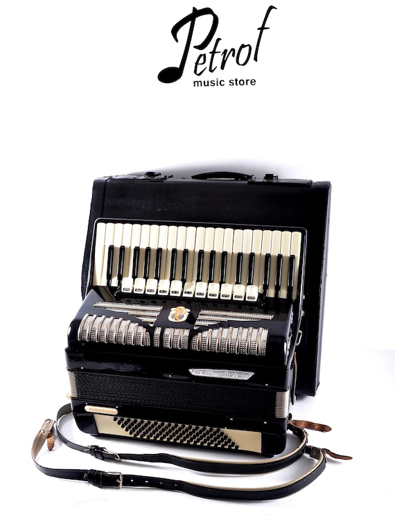 German Weltmeister Elegance Piano Accordion: 96 Bass, 16 Registers