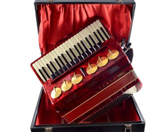 Vintage Weltmeister Accordion – German Made, 80 Bass with Hard