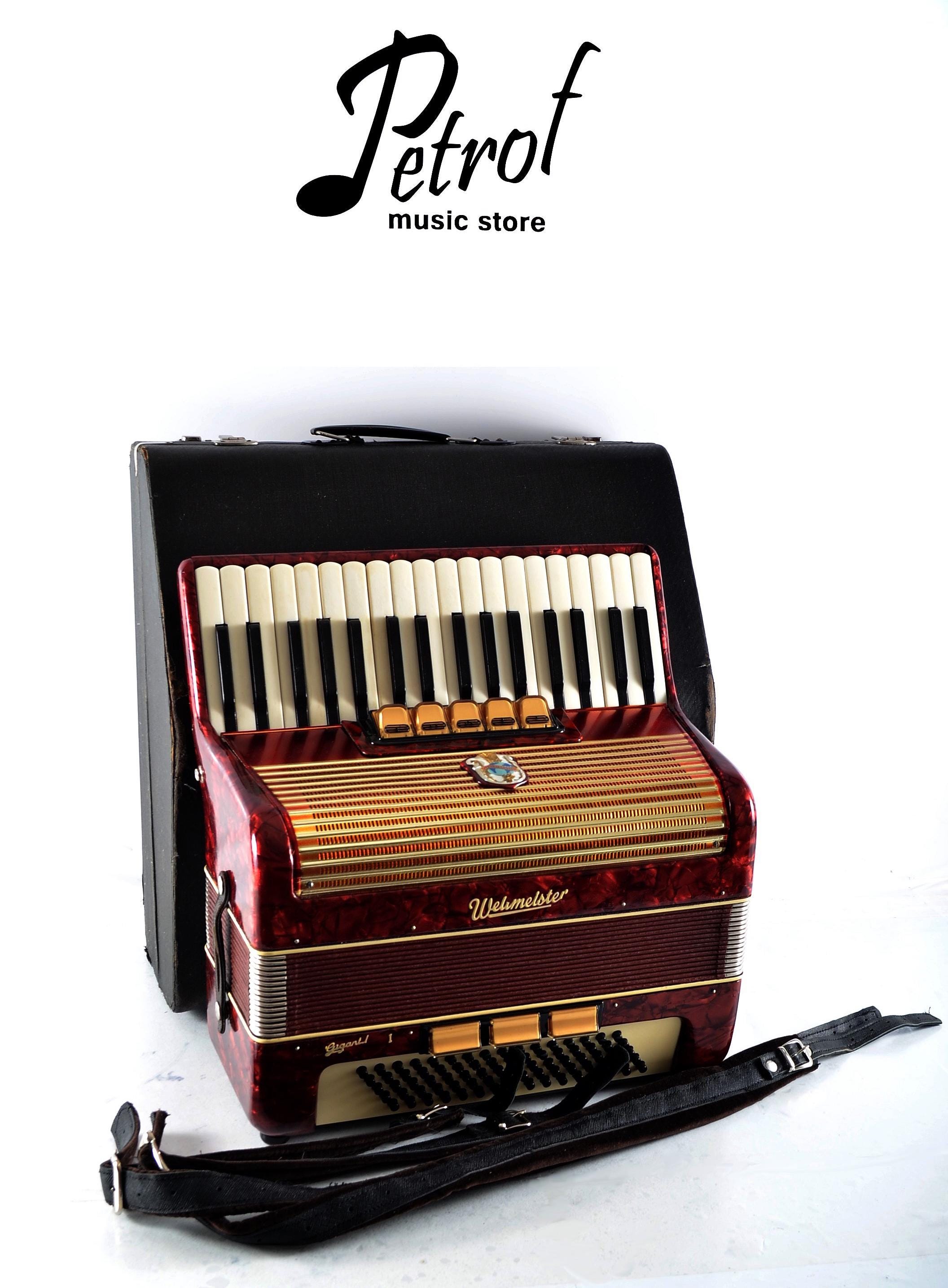 Vintage Weltmeister Accordion – German Made, 80 Bass With Hard