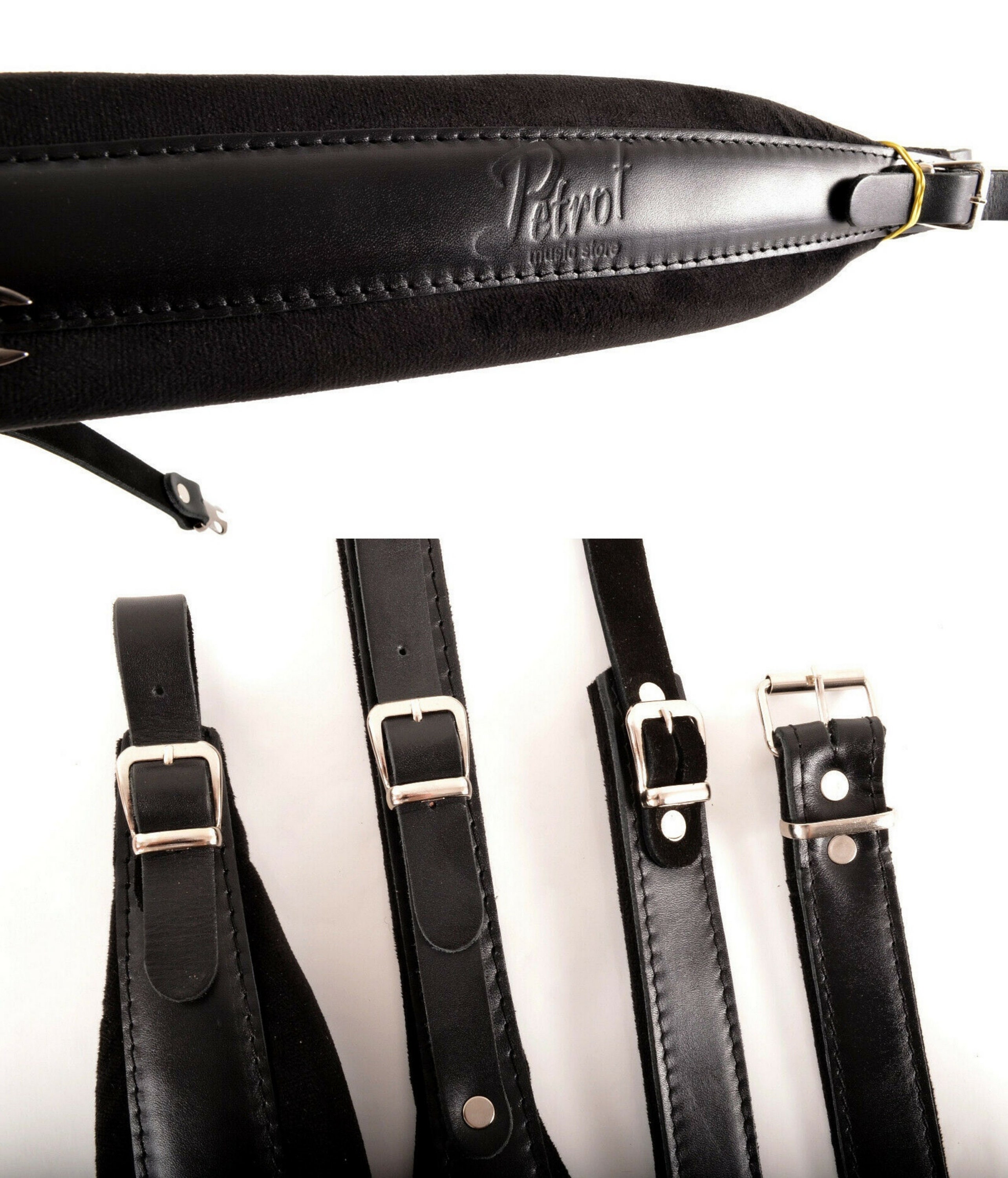 PETROF 100% Genuine Leather Professional Accordion Shoulder Straps