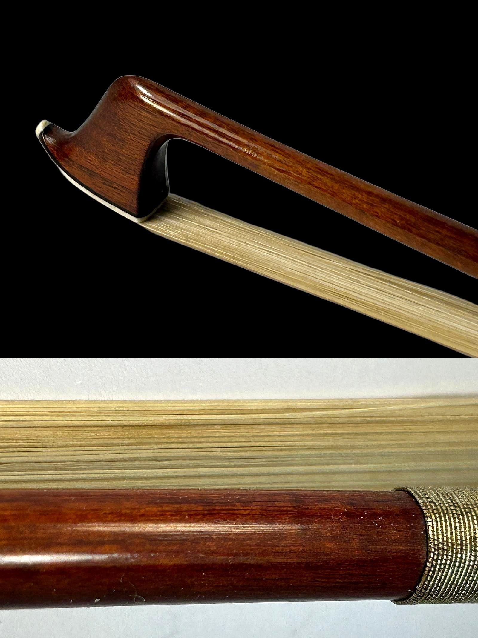 Vintage Arthur Thoma Violin Bow: Pernambuco, 4/4, German 