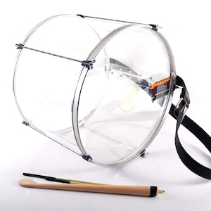 Brand new transparent 18&quot; Drum -Tupan ~Percussion Davul, Dhol -100% Hand Made, Unique Craftsmanship -Excellent Sound - TOP PROMOTIONAL PRICE