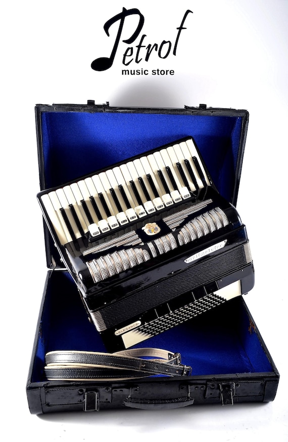 German Weltmeister Elegance Piano Accordion: 96 Bass, 16 Registers