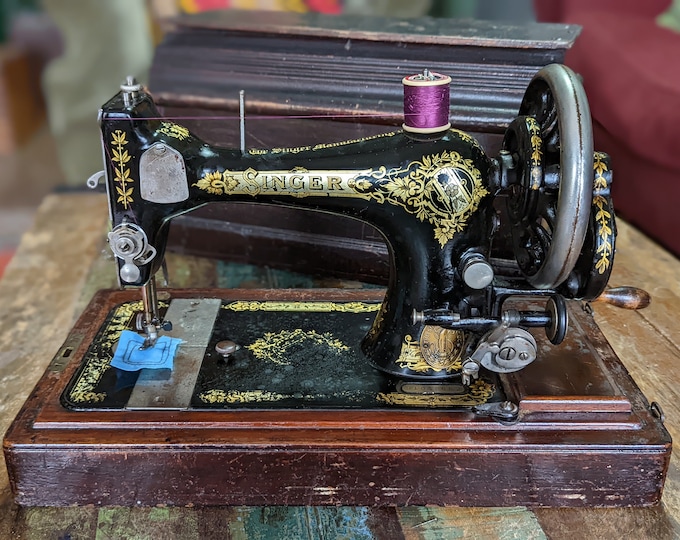 Singer 28K Hand Crank Sewing Machine Etsy