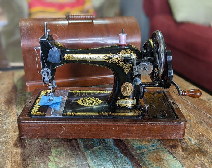 Singer 28K Hand Crank Sewing Machine Etsy