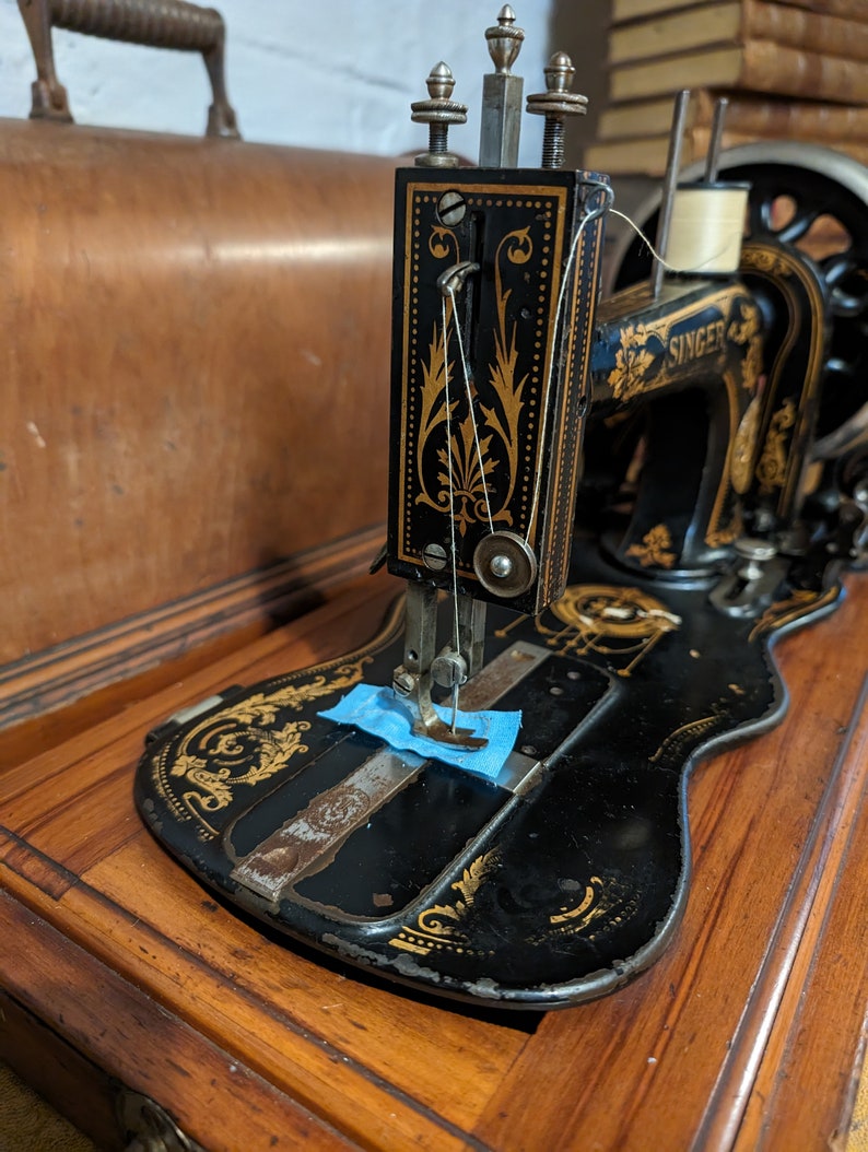Singer 12K Antique Fiddle Base Sewing Machine image 8