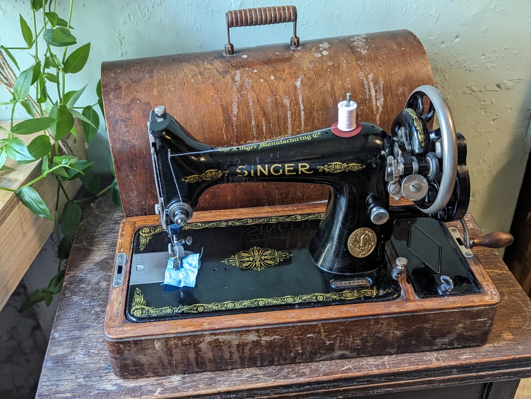 Singer 99K Hand Crank Sewing Machine Etsy