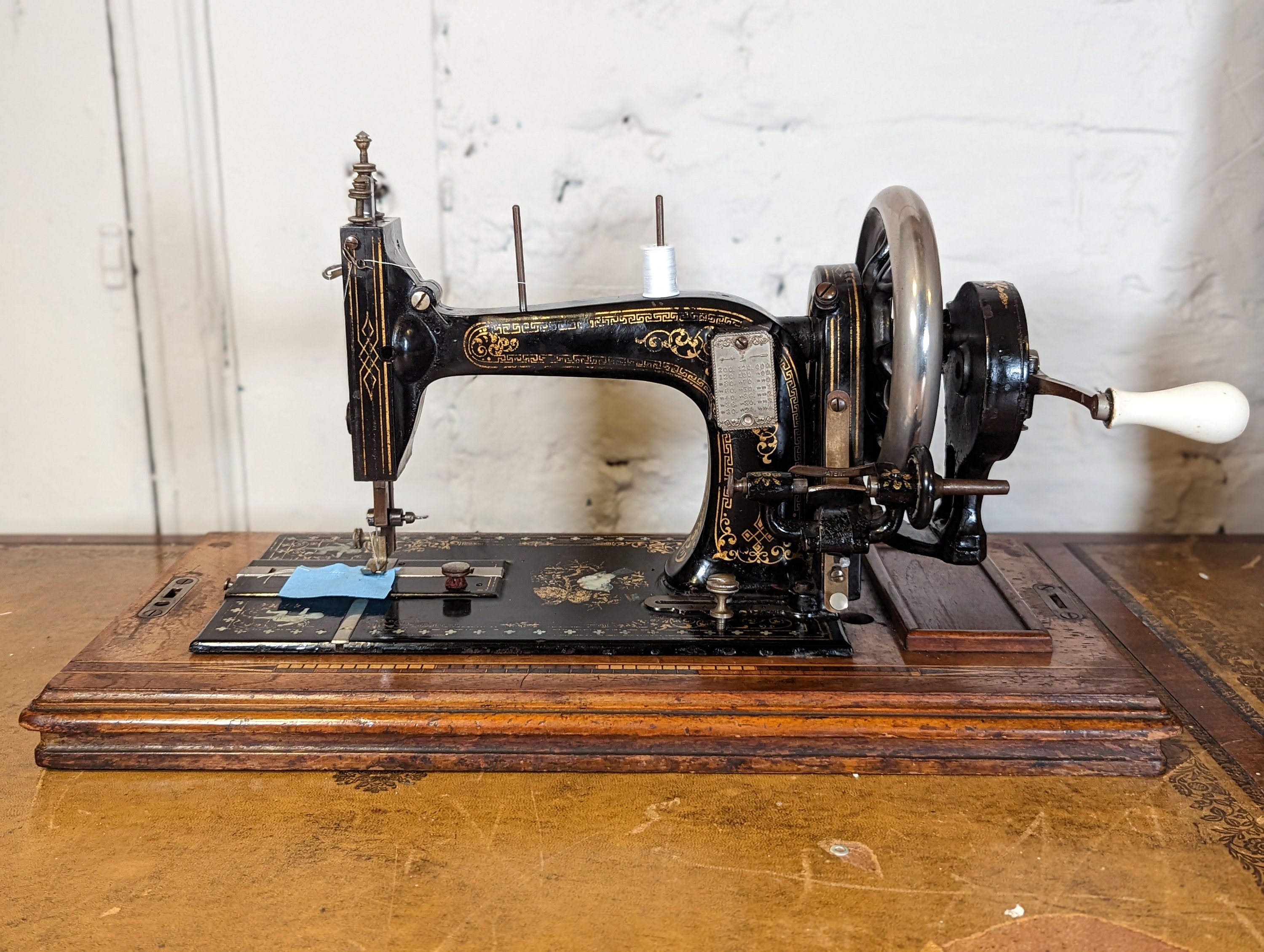 Rare 1920s Singer SPF-2 Sewing Machine Lamp by Simanco 