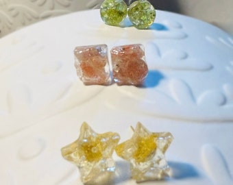 Spring Stud Earring Set A