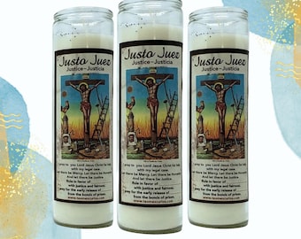 Justo Juez Justice Candles Set, Court Case Candle Magic