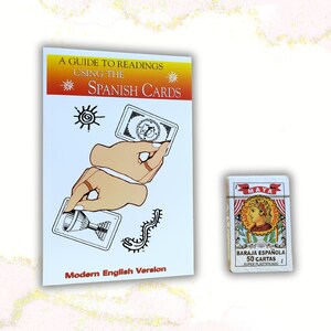 A Guide to Readings Using the Spanish Cards: Modern English Version, by Luz Angel with Spanish card deck, Set of Book & Cards