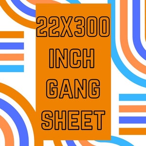DTF Gang sheet, DTF Print 22 x 300