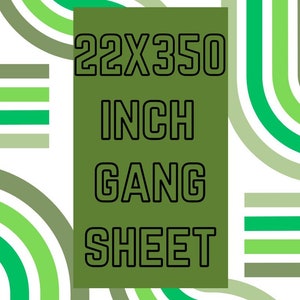DTF Gang sheet, DTF Print 22 x 350