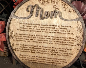 Personalisiertes Holzschild für Mama | Muttertagszeichen | Personalisiertes Geschenk für die Lieben