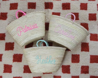 Straw bags Wedding guest gift Personalized monogram bag basket, bridal shower bags, customized straw bags, custom beach bag, straw tote