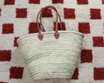 straw market bag, basket bag, french market basket, french market bag, picnic basket, market basket, straw tote bag, straw purse, market bag