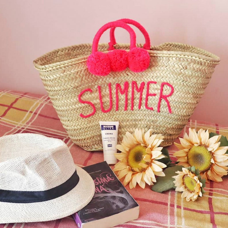 Straw Bags Wedding Guest Gift Personalized Monogram Bag Etsy