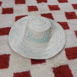 Personalized Bachelorette Party Hats Floppy Beach Hat, Bachelorette Trip Hat, Sun Hat, Honeymoon Beach Hat, Sun Hat, Bride to be Gift image 5