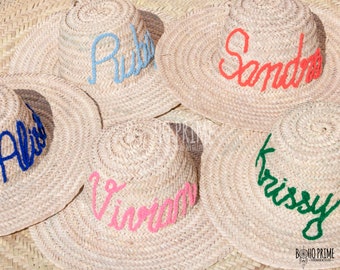 Personalized Bachelorette Party Hats Floppy Beach Hat, Bachelorette Trip Hat, Sun Hat, Honeymoon Beach Hat, Sun Hat, Bride to be Gift