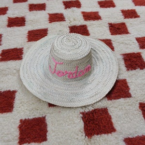 Personalized Bachelorette Party Hats Floppy Beach Hat, Bachelorette Trip Hat, Sun Hat, Honeymoon Beach Hat, Sun Hat, Bride to be Gift image 6