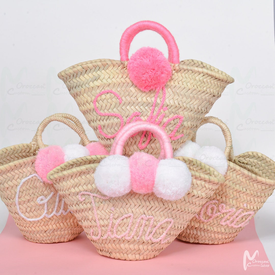 Personalized Beach Bag for Her, Bridesmaid Bags Personalized Beach Bag,custom Straw Bag, Beach ...