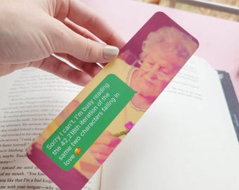 Sorry I can't. I'm busy reading... bookmark