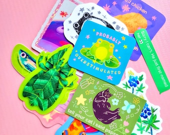 big ole build your own sticker pack (10 in a bundle)