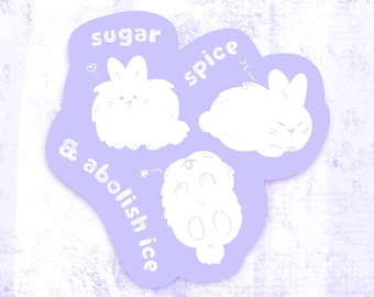 sugar spice & abolish ice vinyl sticker