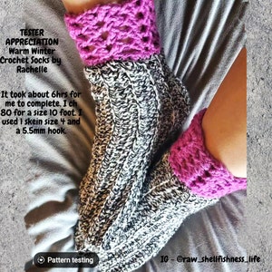 Cute Easy Crochet Cozy Socks Pattern, House Slippers, Leg Warmers image 5