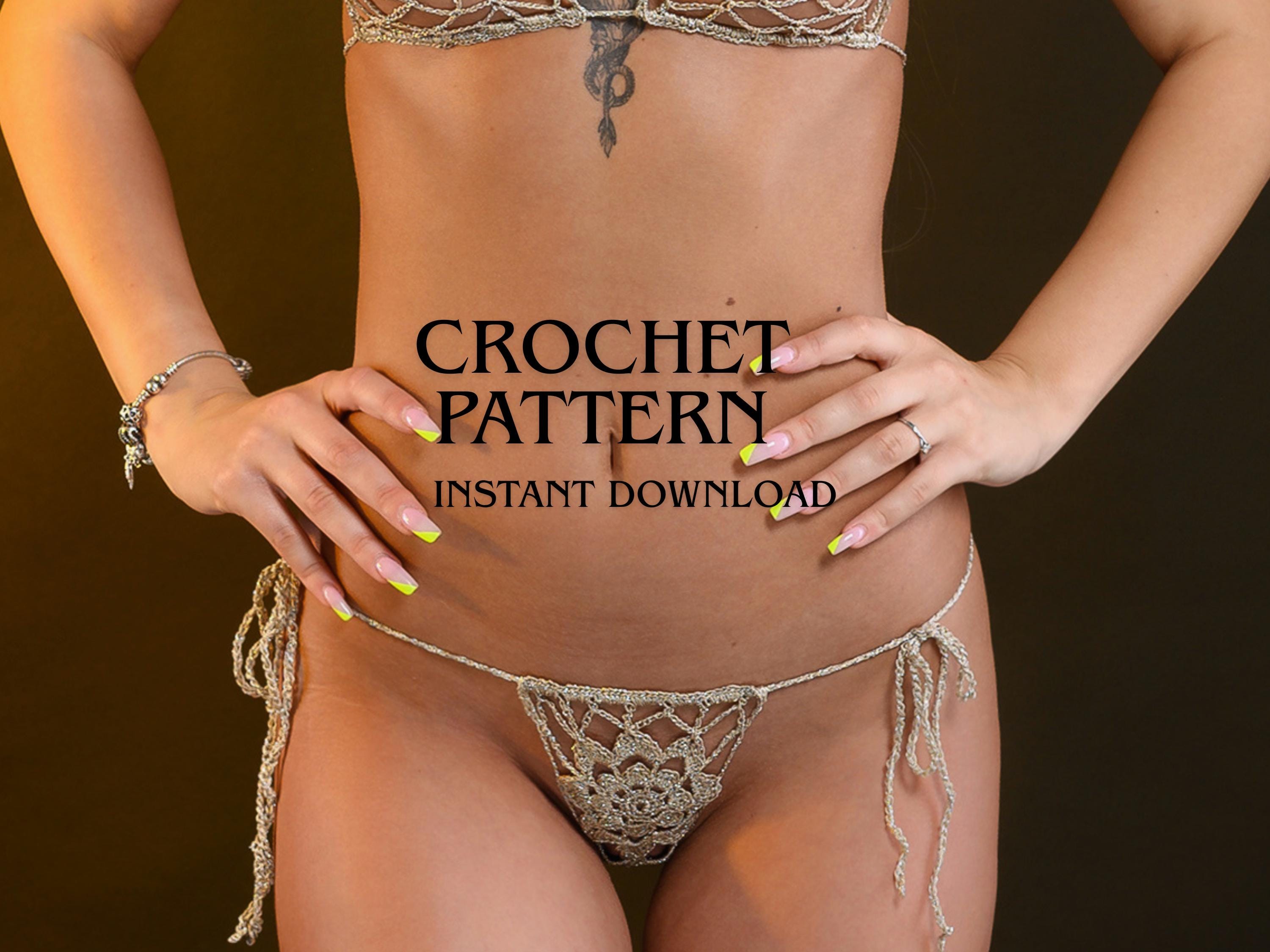 Crochet Lingerie Pattern, String Sexy Bikini Bottom, Thong Underwear, Boudoir Lingerie DIY - Etsy Crochet Lingerie Pattern, String Sexy Bikini Bottom, Thong Underwear, Boudoir Lingerie DIY - Etsy