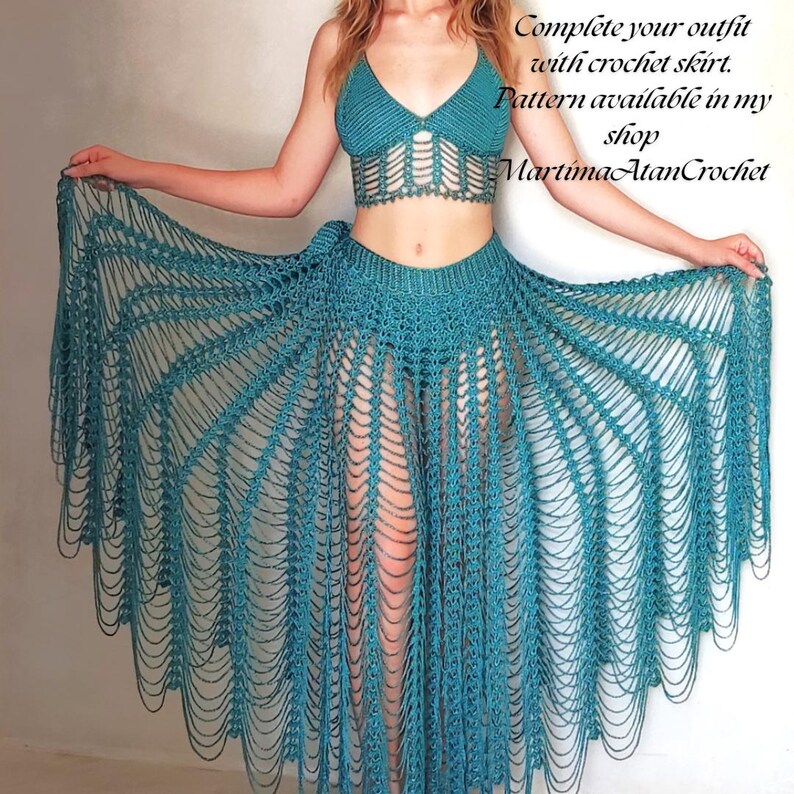 Sexy Bikini-Muster, häkeln Dessous-Muster-Set, String und Bralette-Top-Muster, Frauen DIY Muster, Strand häkeln Muster, Sexy Geschenk Bild 6