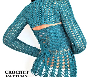 Fall Crochet Pattern Arm Warmers, Bolero Top, Shrug Sleeves, Cropped  Cardigan PDF