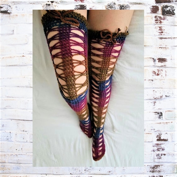 Fishnet Thigh High Socks/thigh High Stocking -  Israel