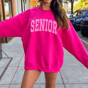 Senior Sweatshirt Pink Senior Sweatshirt Pink Senior Sweater Graduation Sweatshirt Senior 2026 Sweatshirt Class of 2026 Sweatshirt Senior