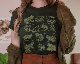 Frog Shirt Whimsigoth Clothing Cottage Core Shirt Goblincore Shirt Man I Love Frogs Dark Academia Shirt Dark Cottagecore Goblin Core