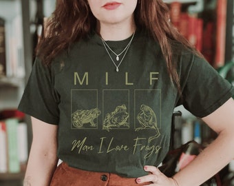 Frog Shirt Cottage Core Goblin Core Shirt Goth Cottage Core Womens Cottage Core Goblincore Clothes Whimsigoth Clothing Man I Love Frogs