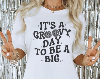 Große kleine Shirts Sorority Reveal Große und kleine Shirts Sorority Big / Little Reveal Shirts Große kleine offenbaren Groovy Big Little Theme Retro