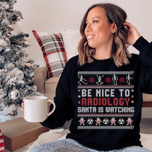 Radiology Weihnachten Sweatshirt Weihnachten Crewneck Radiology Rad Tech Sweatshirt Radiology Sweatshirt Xray Tech Sweatshirt Xray Sweater