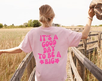 Big Little Shirts Sorority Shirts Big Little Shirts Sorority Reveal Big Little Sorority Shirts Big Little Reveal Retro Shirt Pink Big Little