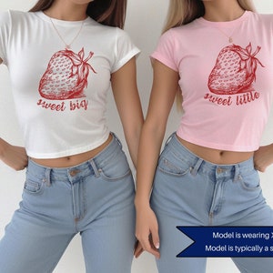 Strawberry Big Little Shirts Big Little Shirts Sorority Big Little Shirts Sorority Baby Tee Big Little Reveal Shirts Big Little Big/Little
